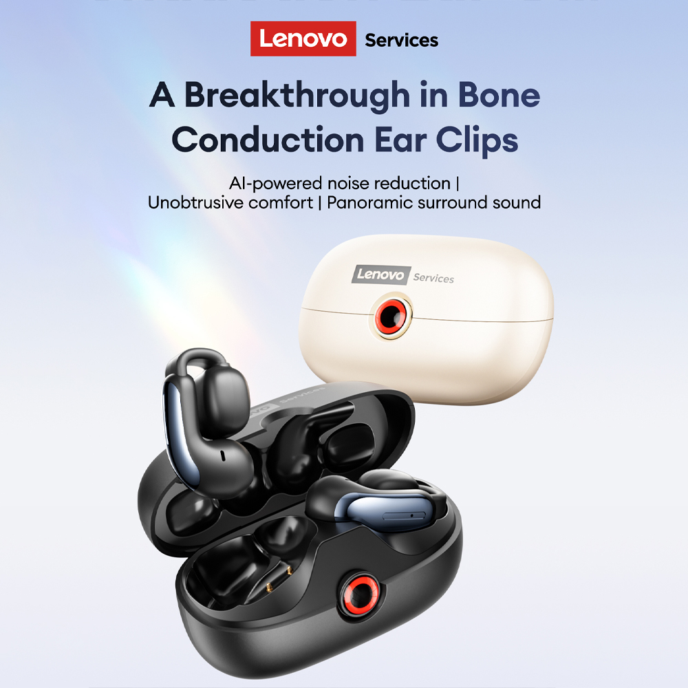 Noise Cancelling Headphone - 레노버 LES-108 골전도 TWS 이어 클립
