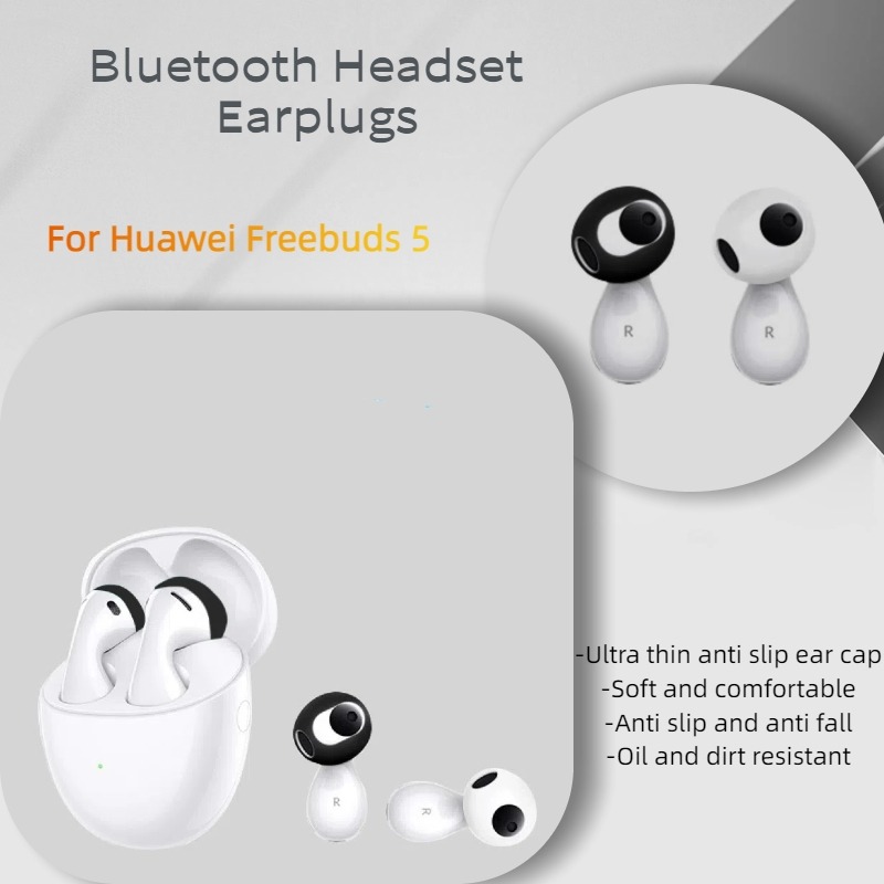 Silicone Ear Tip Replacement - Huawei Freebuds 5 용 초박형 블루투스