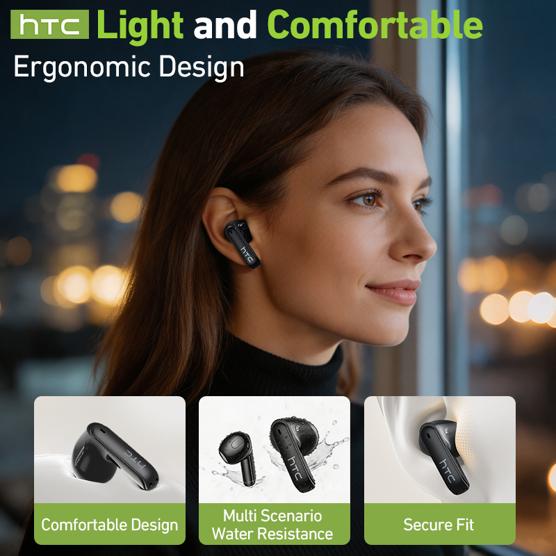 hTC 무선 게이밍 이어버드 LCD 스마트 스크린 실시 - Usb C Earphone 리뷰 및 가격